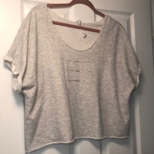 Alo “Give Love Away” cropped sweatshirt